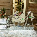 Gingerbread ice sculpture from Mountain Home and Alexa Interiors