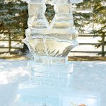 Santa in chimney ice sculpture from Inglenook Energy